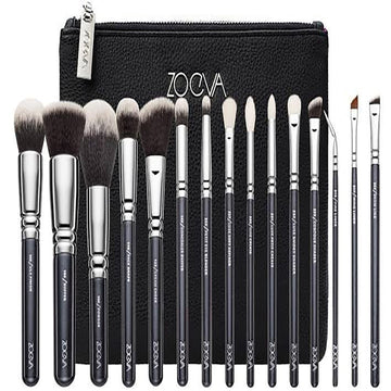 Zogva Branded 15pes Brush Set Black